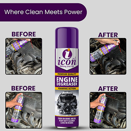 Icon Plus Engine Degreaser 650ML: Cut Through Grease, Grime, and Go!