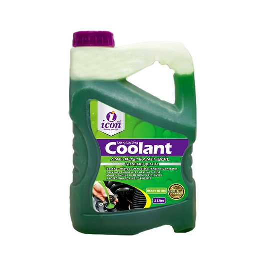 "Icon Plus Anti-Rust / Anti-Freeze Coolant 1000ML – protects engine from rust, corrosion, freezing, and overheating"
