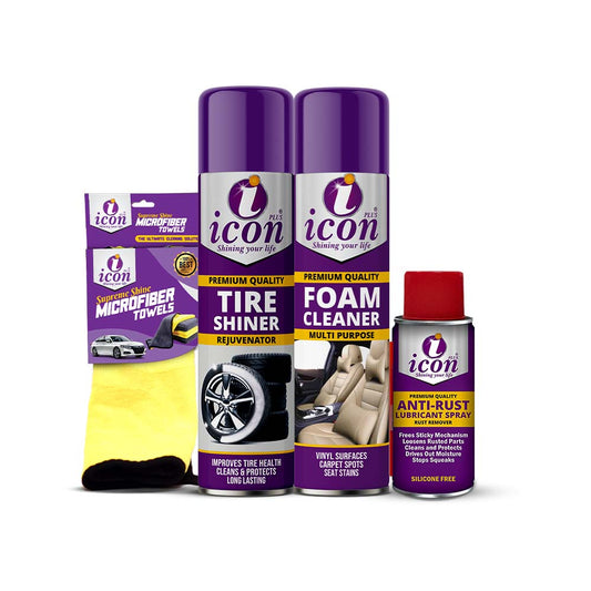 Icon Plus Bike Protection Bundle – all-in-one motorcycle care kit for cleaning, rust prevention, shine, and complete bike maintenancej