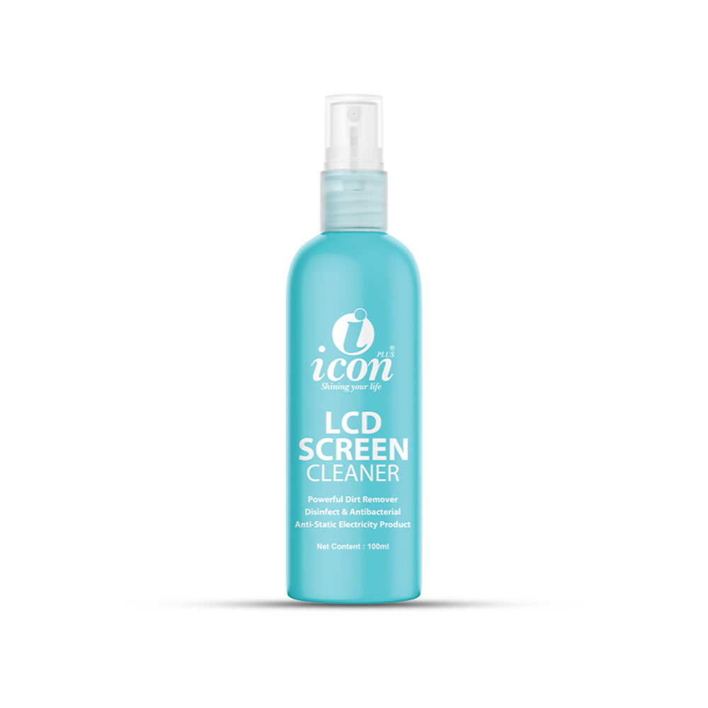 LCD screen cleaner spray for smartphones, tablets, and monitors, removes dust, fingerprints, and smudges for a streak-free clear display