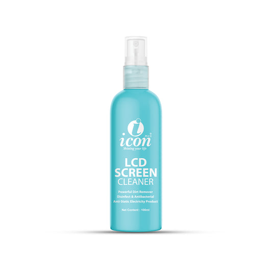 LCD screen cleaner spray for smartphones, tablets, and monitors, removes dust, fingerprints, and smudges for a streak-free clear display