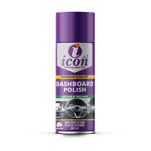 Icon Plus Dashboard Polish Jasmine – car interior protectant and cleaning spray for dashboards, vinyl, and plastic surfaces with fresh jasmine scent