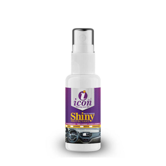 Shiny Protectant spray for cars, restores shine, protects surfaces from dust and UV damage, and keeps dashboards, panels, and interiors looking new