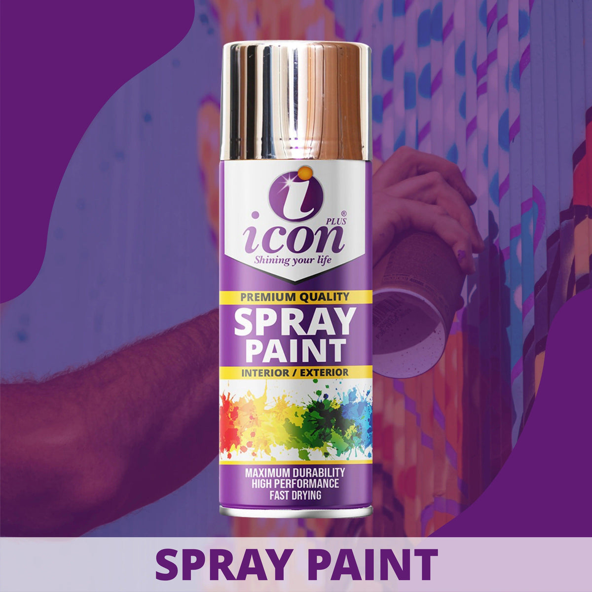 Spray Paint Bright Chrome 300ml - Icon Plus International