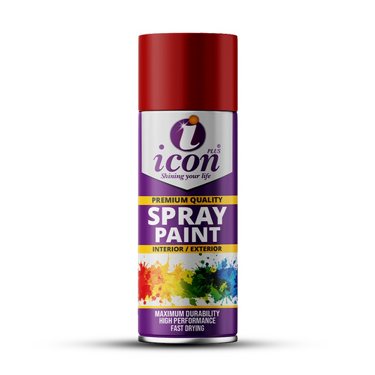 Icon Plus Scarlet Red Spray Paint 300ml: Add a Bold Pop of Color