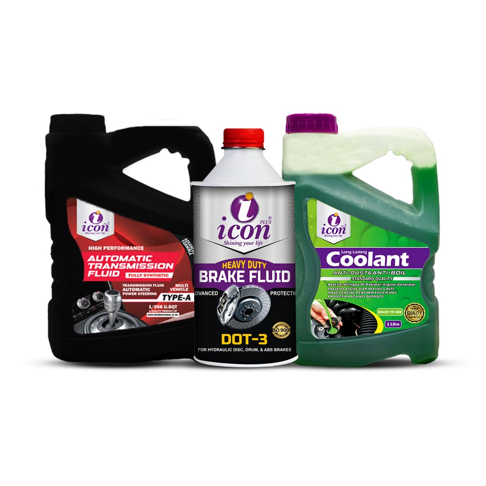 All season car care bundle is best for cars truck and every auto mobile in this we have brake fluid oil coolant anti freeze anti rust anti foam and ATF automatic transmistion fluid