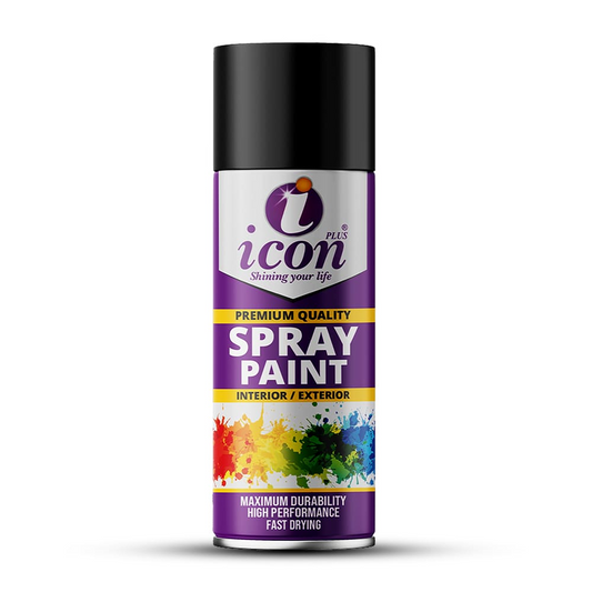Icon Plus Gloss Black Spray Paint 300ml: A Timeless, Sophisticated Finish
