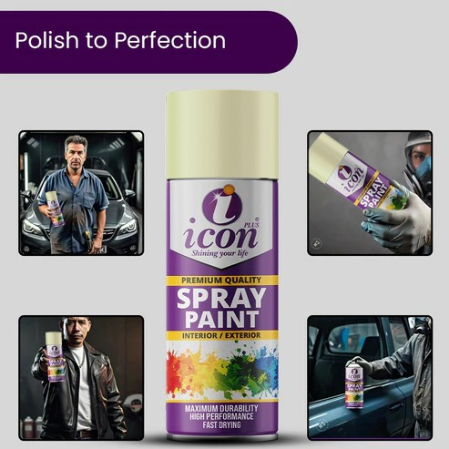 Icon Plus Cream White Spray Paint 300ml: Add Elegance and Sophistication