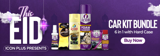 Shine of your car with the Icon Plus 6-in-1 Car Care Bundle.