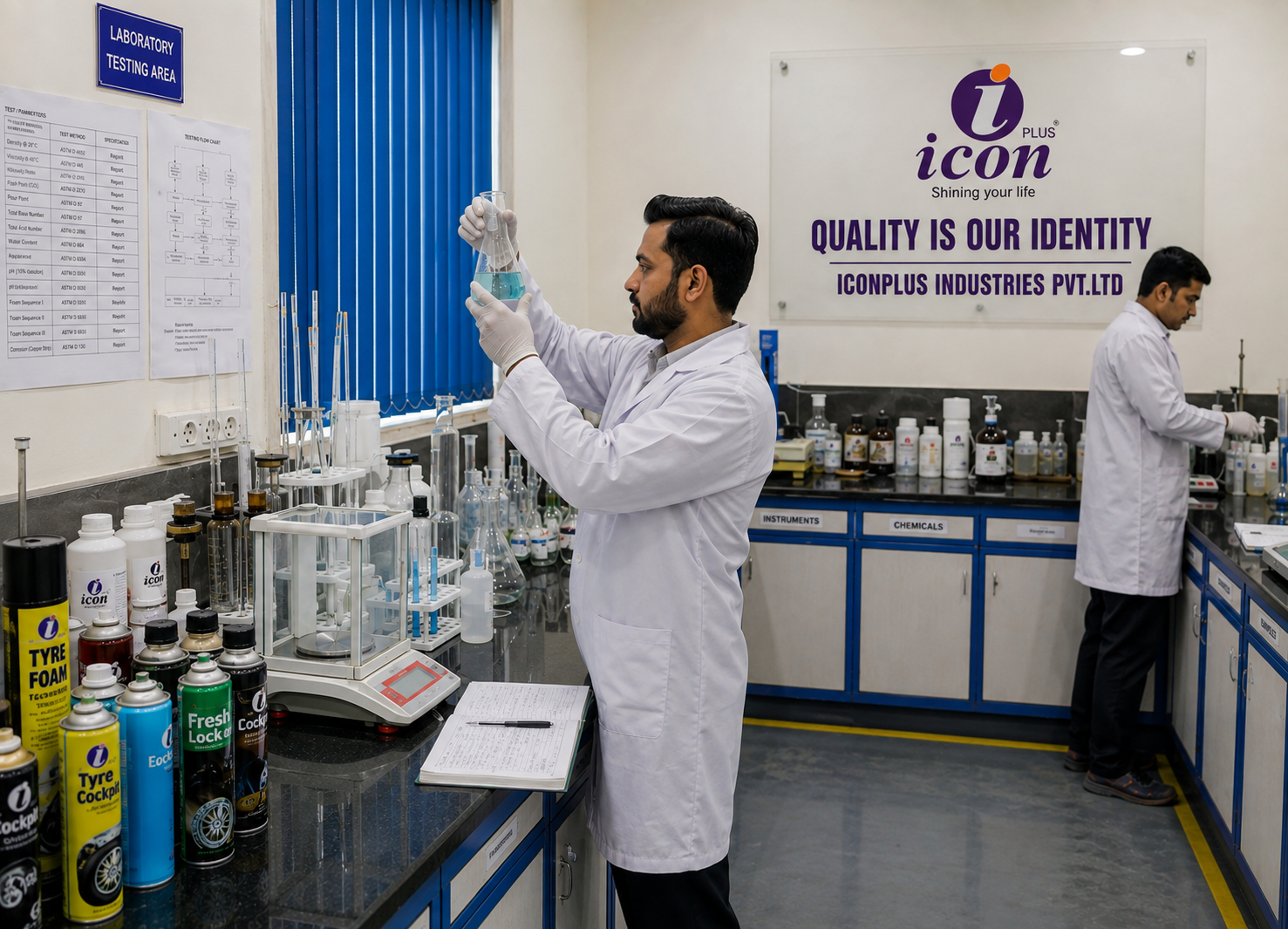 IconPlus Industries research and development laboratory