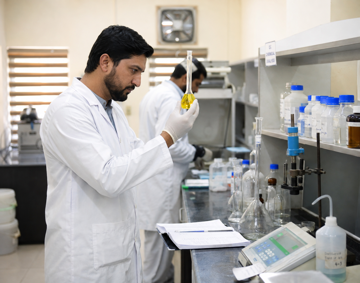 IconPlus Industries quality control and laboratory inspection