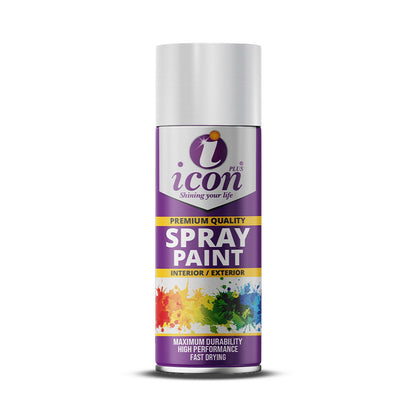 Refresh your projects with Icon Plus Silver Spray Paint (300ml). Fast-drying, durable, and weather-resistant with a brilliant metallic finish. Shop now!