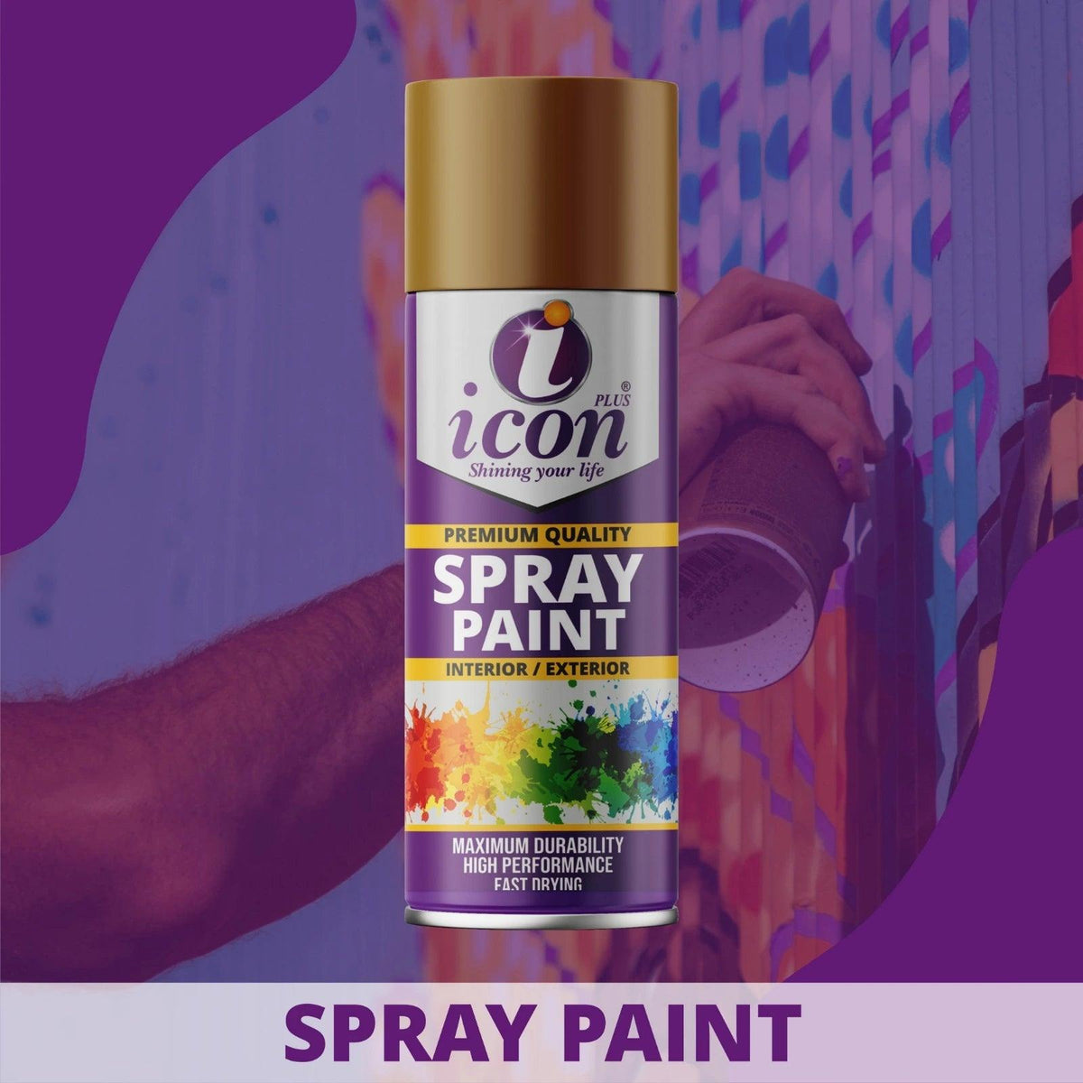 Gold Spray Paint 300ml - Icon Plus International