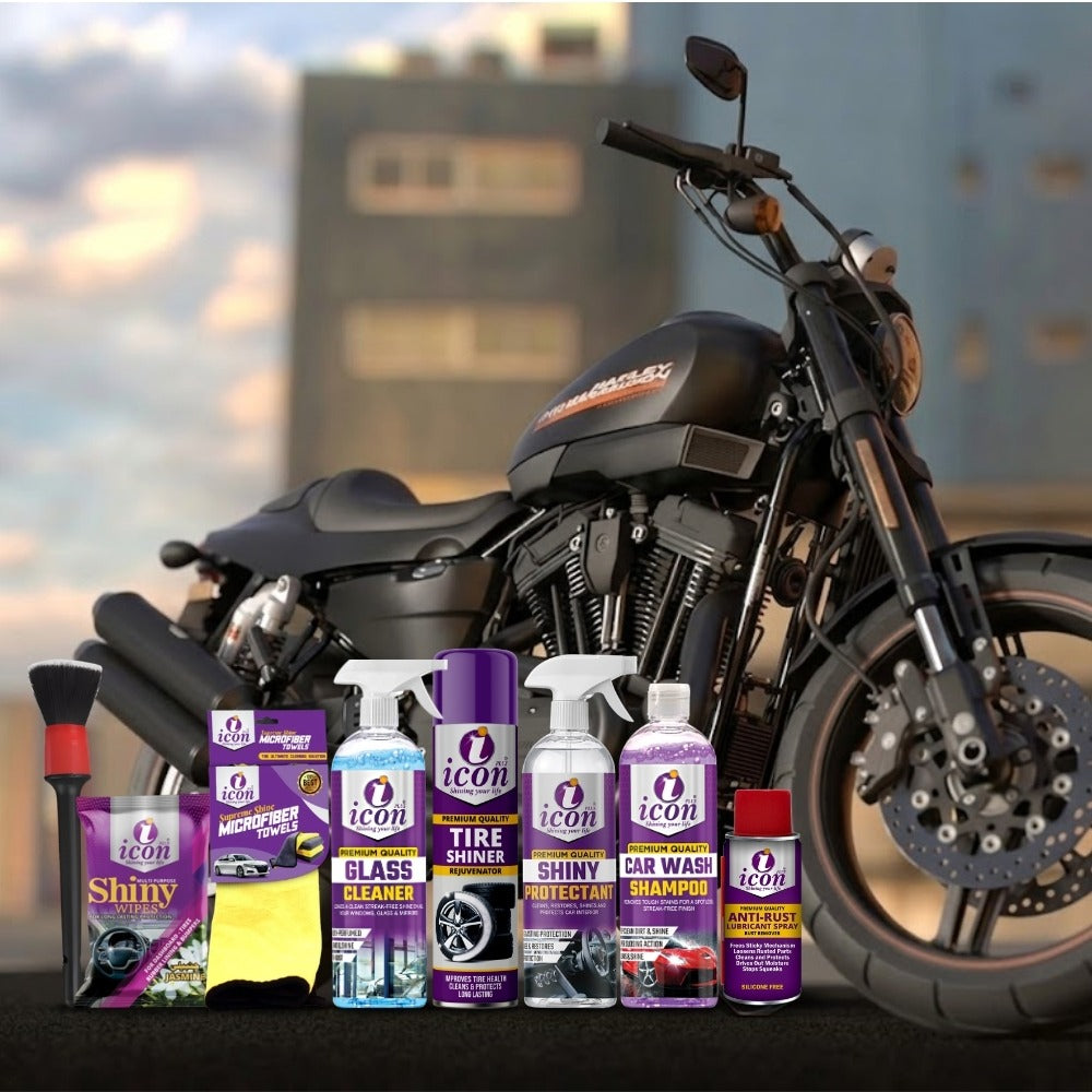 Icon Plus 8-in-1 Bike Care Kit – Complete Detailing Bundle