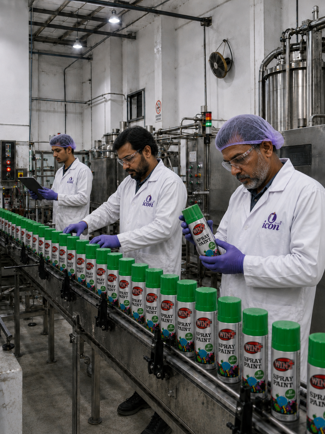 IconPlus Industries manufacturing facility and production line