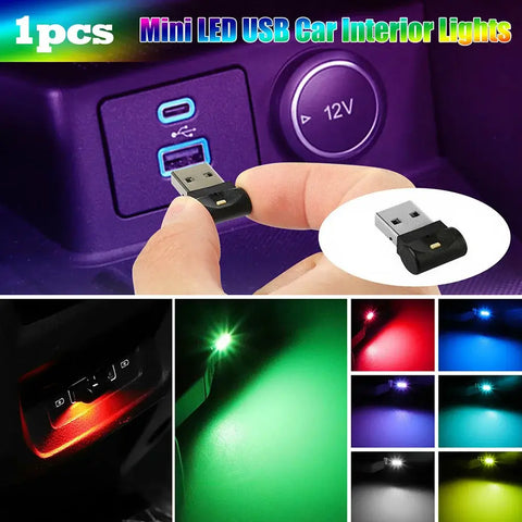 Mini USB LED Car Light Auto Interior Atmosphere Light