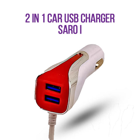 2 in 1 Car USB Charger SARO I