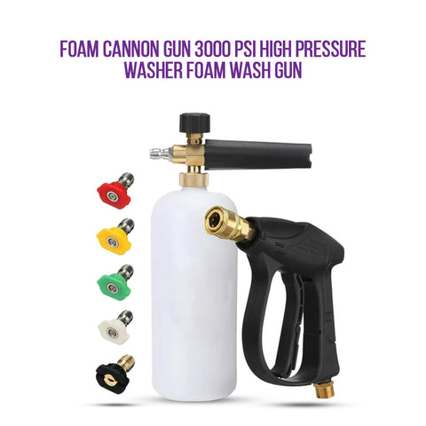 Foam Canon Gun 3000 PSI High Pressure Washer Foam Wash Gun