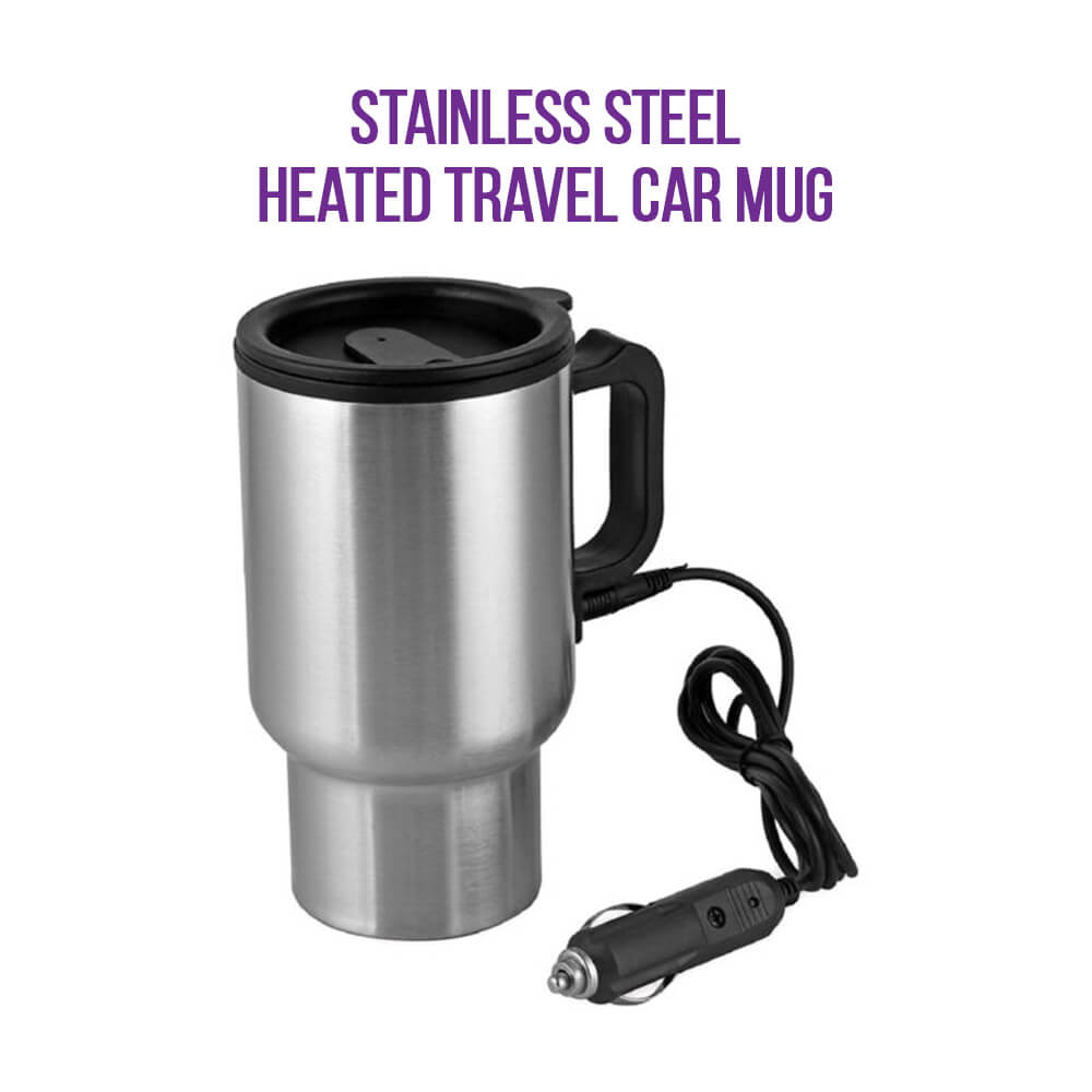 Stainless Steel Heated Travel Car Mug