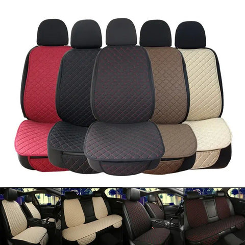 Flax Car Seat Cover Protector Linen Front or Rear Seat